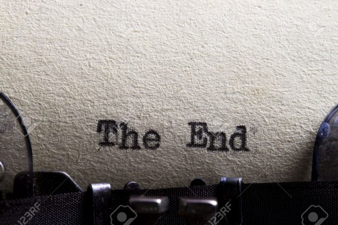 13798394-the-end-written-on-an-old-typewriter-and-old-paper