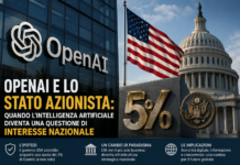 OpenAI e lo Stato azionista: quando l’intelligenza artificiale diventa una questione di interesse nazionale ai governo americano